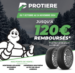 Opération Pneumatiques MICHELIN du 7 octobre au 24 novembre 2024